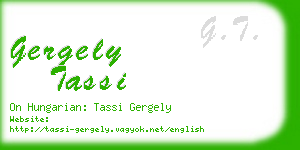 gergely tassi business card